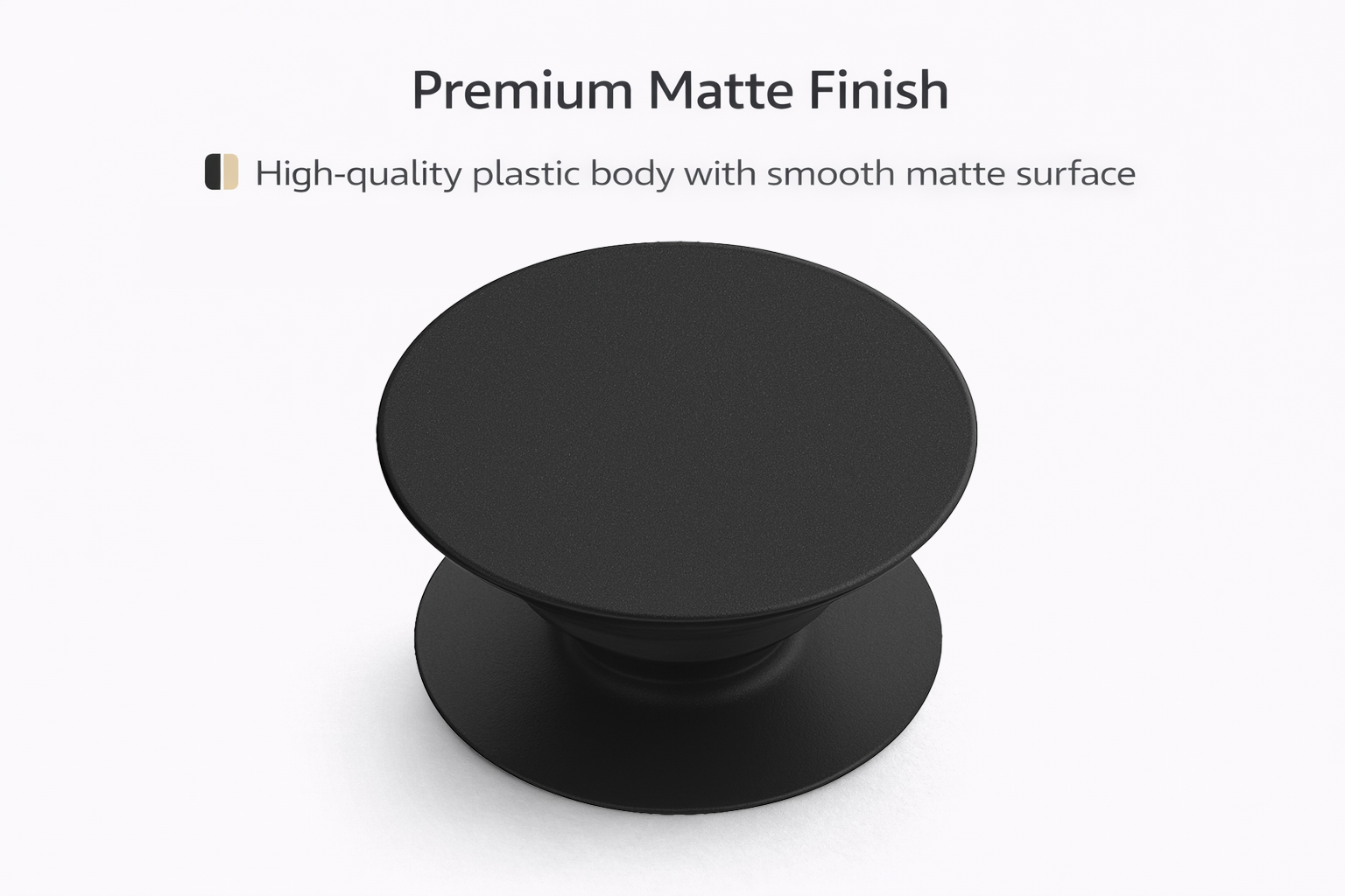 Plain Matte Finish POPs Sockets Phone Grip